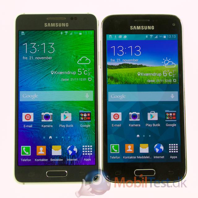 Galaxy Alpha og Galaxy S5 Mini